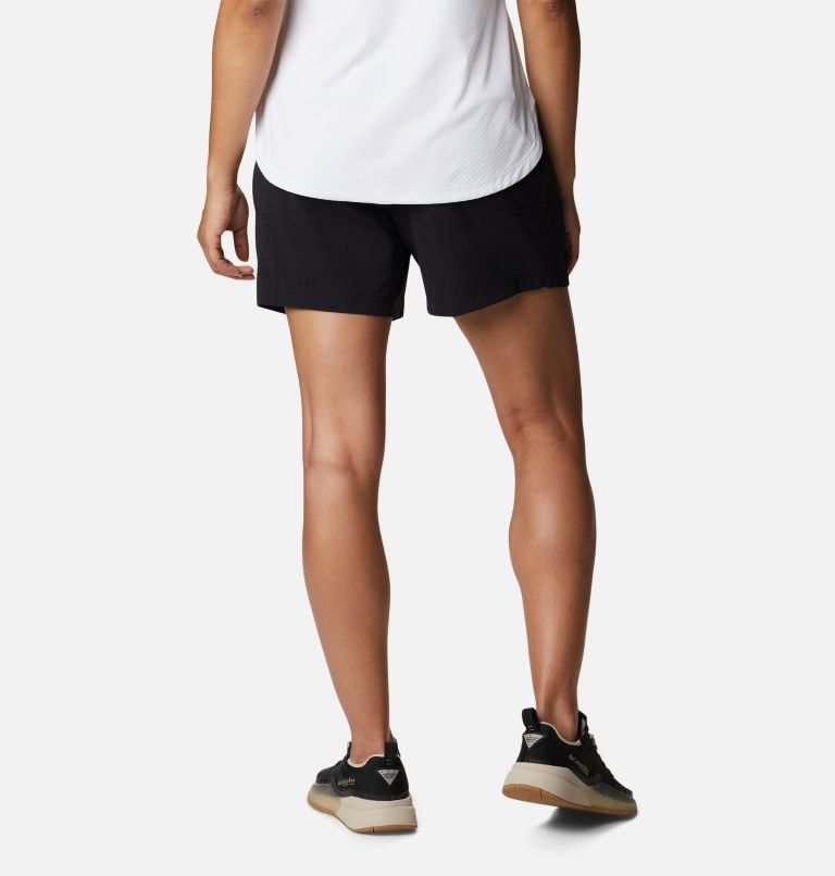 Women's Columbia PFG Slack Water Woven Shorts Black | CA-K1LC0