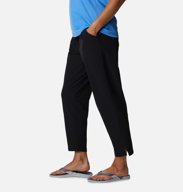 Women's Columbia PFG Sun Drifter Woven Pants Black | CA-G185C