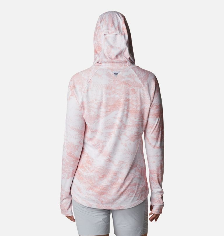 Women's Columbia PFG Super Tidal Tee Hoodie Pink | CA-S856A