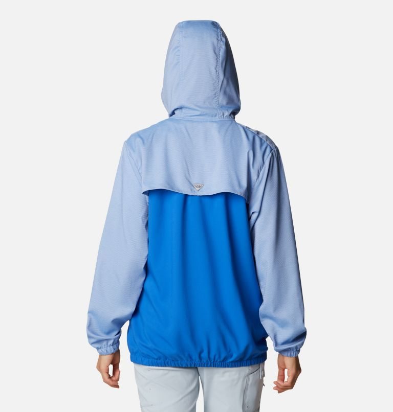 Women's Columbia PFG Tamiami Hoodie Blue | CA-Q3LC8