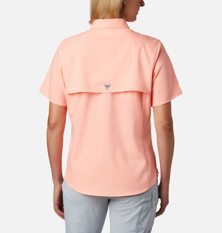 Women's Columbia PFG Tamiami II Short Sleeve Shirts Pink | CA-L8C56