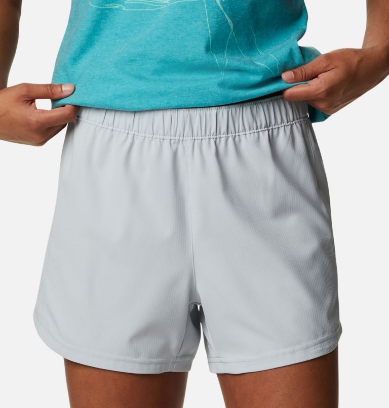 Women's Columbia PFG Tamiami Pull-On Shorts Light Grey | CA-B6413