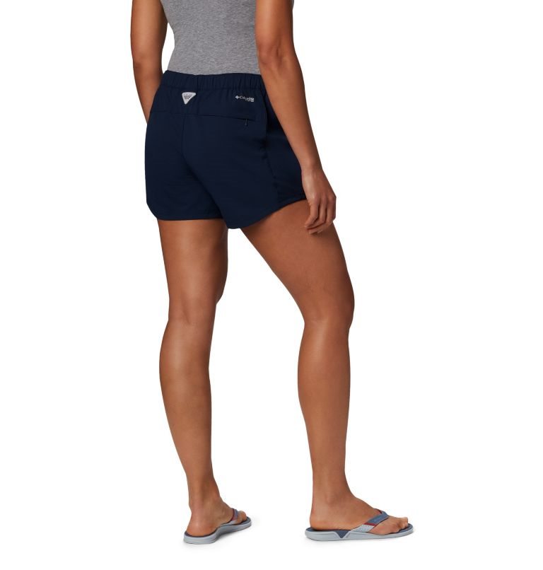 Women's Columbia PFG Tamiami Pull-On Shorts Navy | CA-R305A