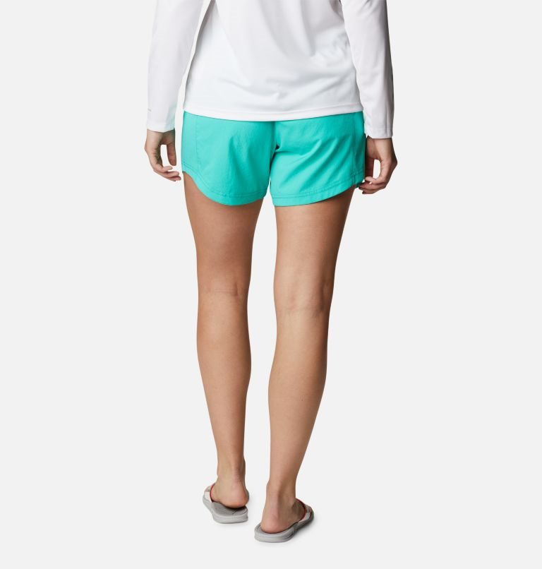 Women's Columbia PFG Tamiami Pull-On Shorts Turquoise | CA-VL453