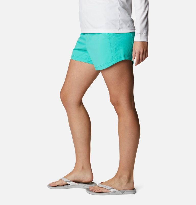 Women's Columbia PFG Tamiami Pull-On Shorts Turquoise | CA-VL453