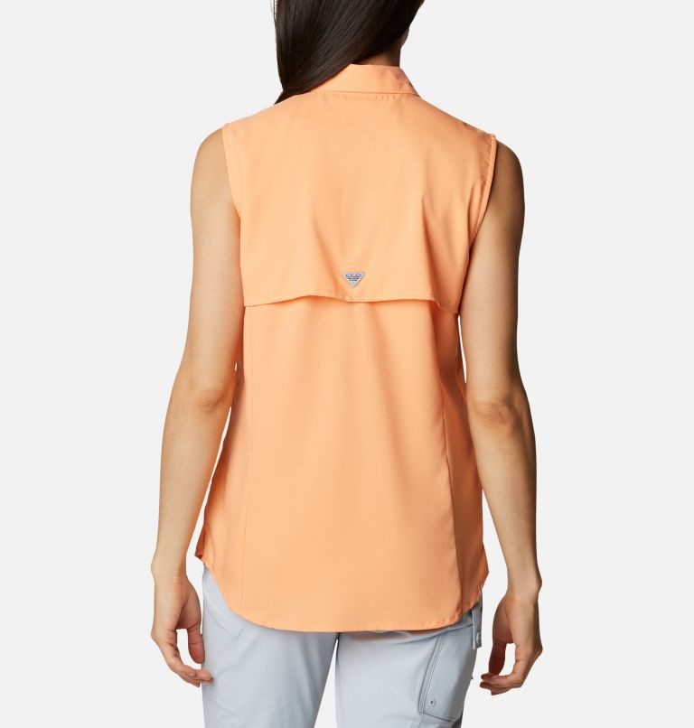 Women's Columbia PFG Tamiami Sleeveless Shirts Orange | CA-H5A03