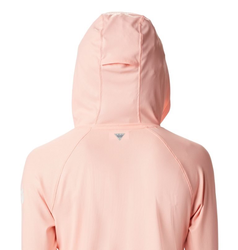 Women's Columbia PFG Tidal Deflector Hoodie Coral | CA-AC3A8