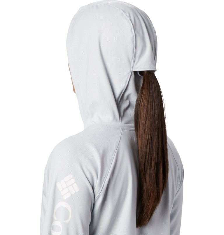 Women's Columbia PFG Tidal Deflector Hoodie Light Grey | CA-LLA6C