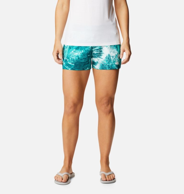 Women\'s Columbia PFG Tidal II Shorts Turquoise | CA-E3608