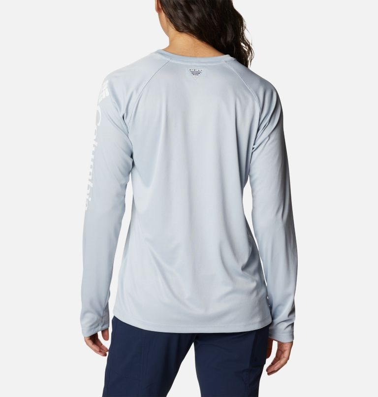 Women's Columbia PFG Tidal Tee Heather Long Sleeve Sweatshirts Light Grey | CA-S645L