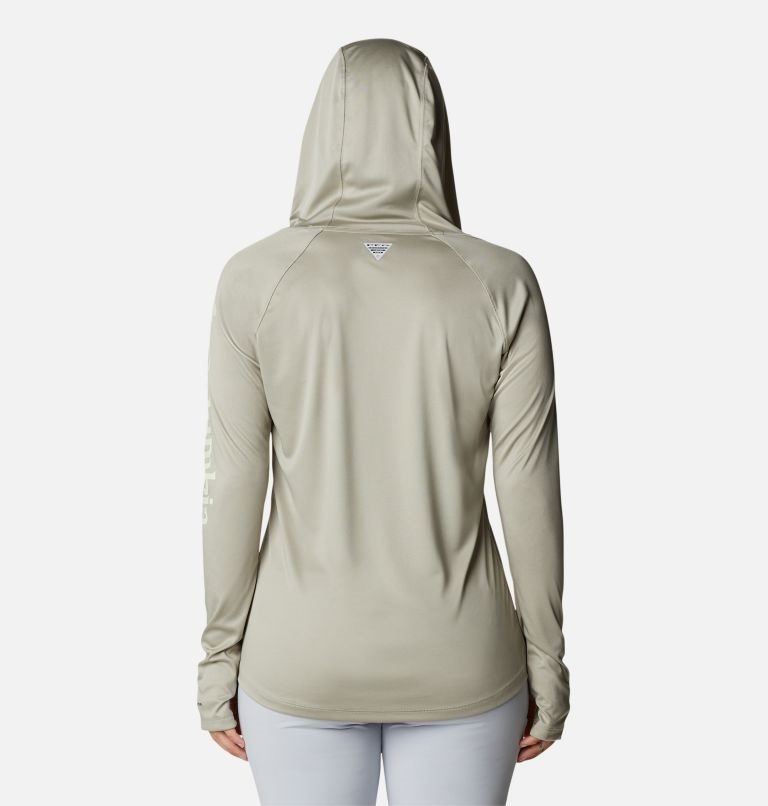 Women's Columbia PFG Tidal Tee Hoodie Grey | CA-WL104