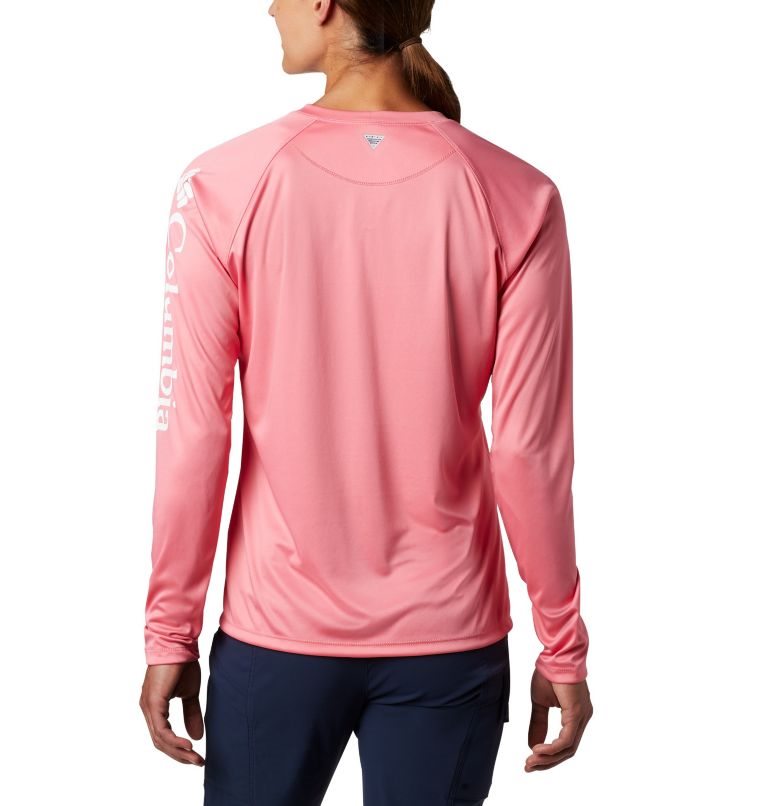 Women's Columbia PFG Tidal Tee II Long Sleeve Sweatshirts Pink | CA-L8A0C