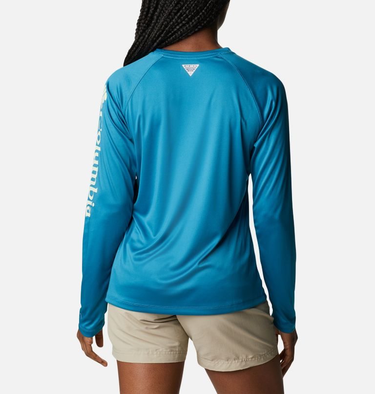 Women's Columbia PFG Tidal Tee II Long Sleeve Sweatshirts Turquoise | CA-R83C1