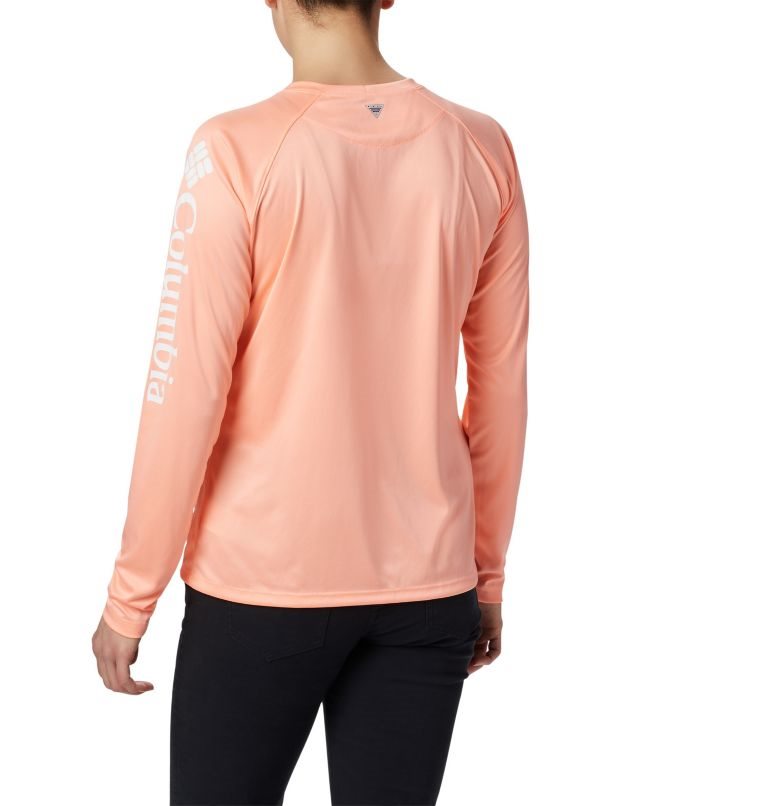 Women's Columbia PFG Tidal Tee II Long Sleeve Sweatshirts Pink | CA-V3C1A