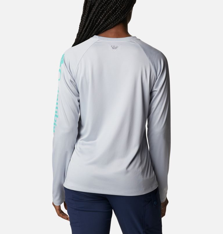 Women's Columbia PFG Tidal Tee II Long Sleeve Sweatshirts Light Grey | CA-Z560C