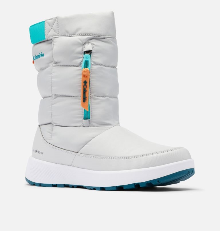 Women's Columbia Paninaro Omni-Heat Pull On Boots White | CA-P8A16