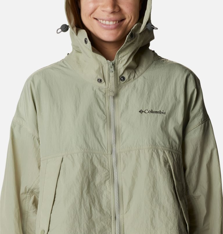 Women's Columbia Paracutie Windbreaker Jackets Olive | CA-ML65A