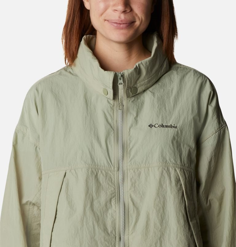 Women's Columbia Paracutie Windbreaker Jackets Olive | CA-ML65A