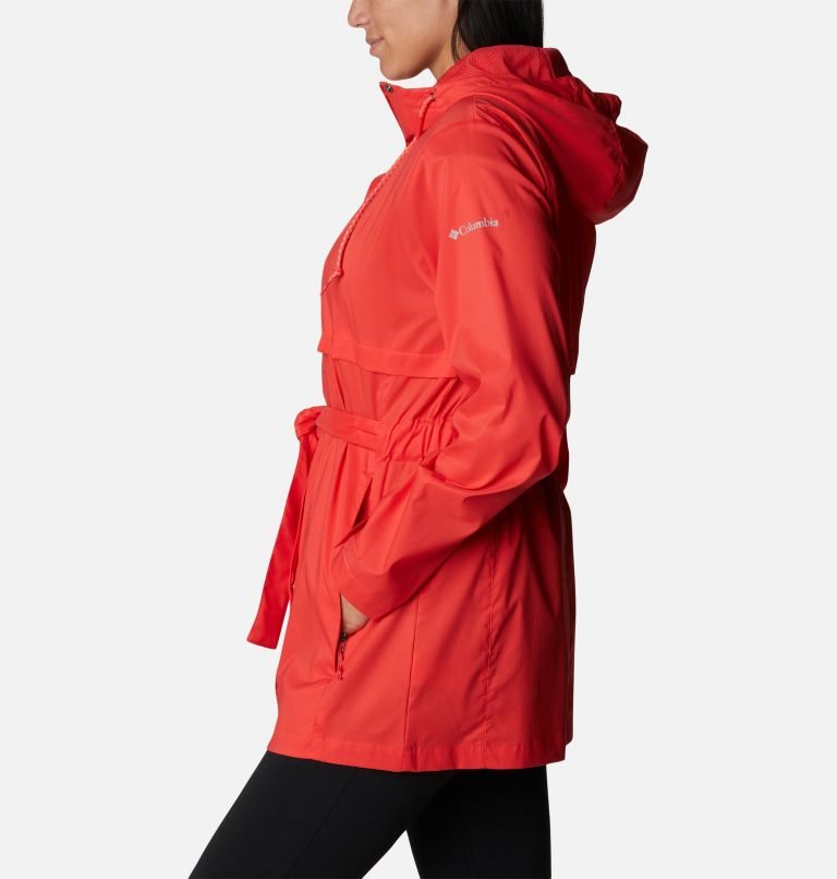 Women's Columbia Pardon My Trench Rain Jackets Red | CA-NC156