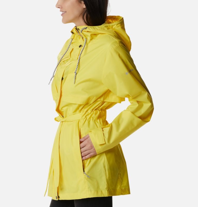 Women's Columbia Pardon My Trench Rain Jackets Yellow | CA-X8A1C