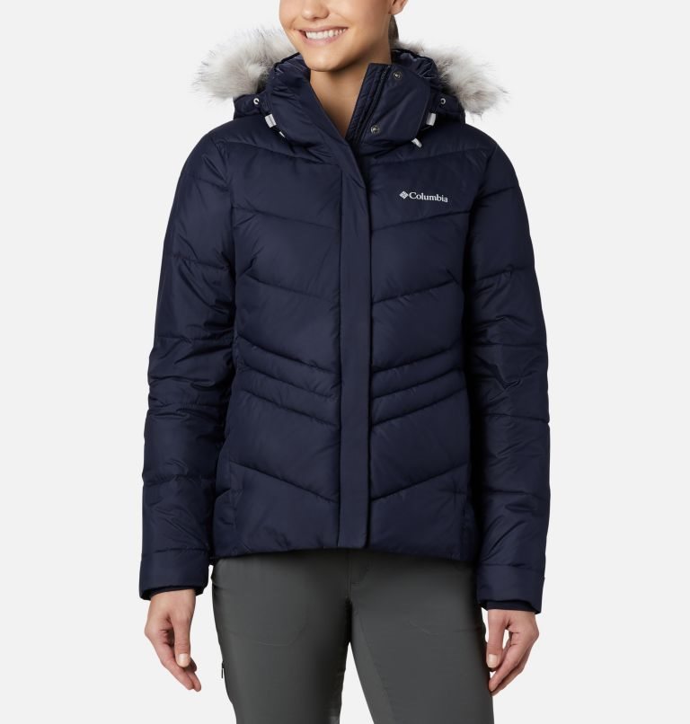 Women\'s Columbia Peak to Park Insulated Jackets Navy | CA-J5834