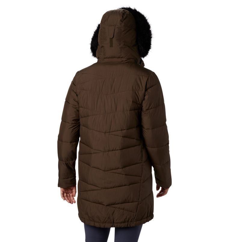 Women's Columbia Peak to Park Mid Insulated Jackets Dark Brown | CA-A60A5