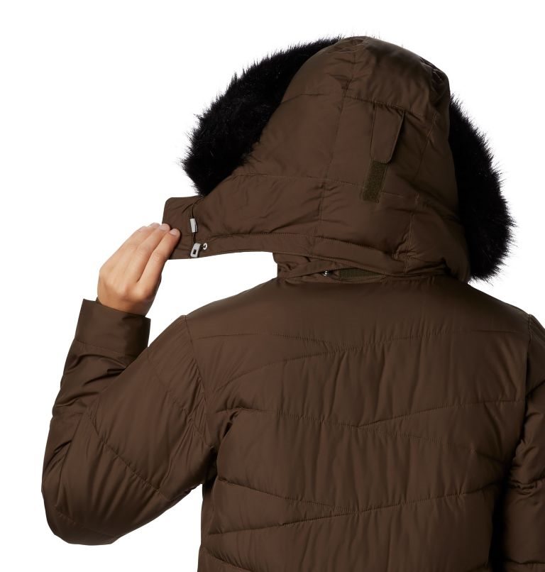 Women's Columbia Peak to Park Mid Insulated Jackets Dark Brown | CA-A60A5