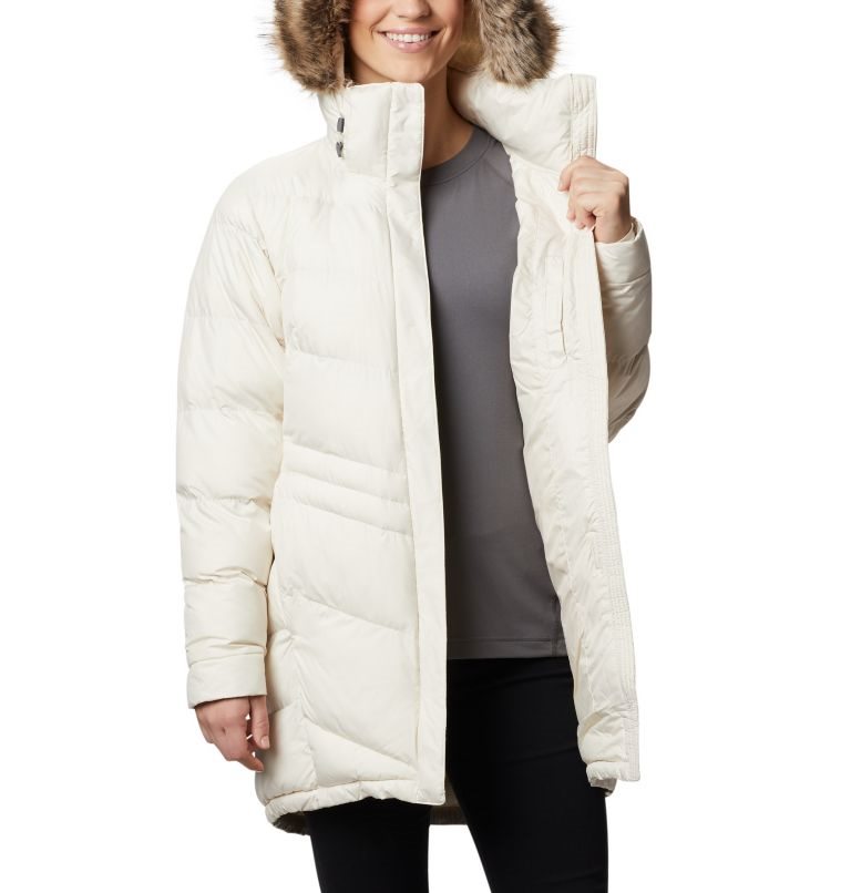 Women's Columbia Peak to Park Mid Insulated Jackets Cream | CA-EL18C