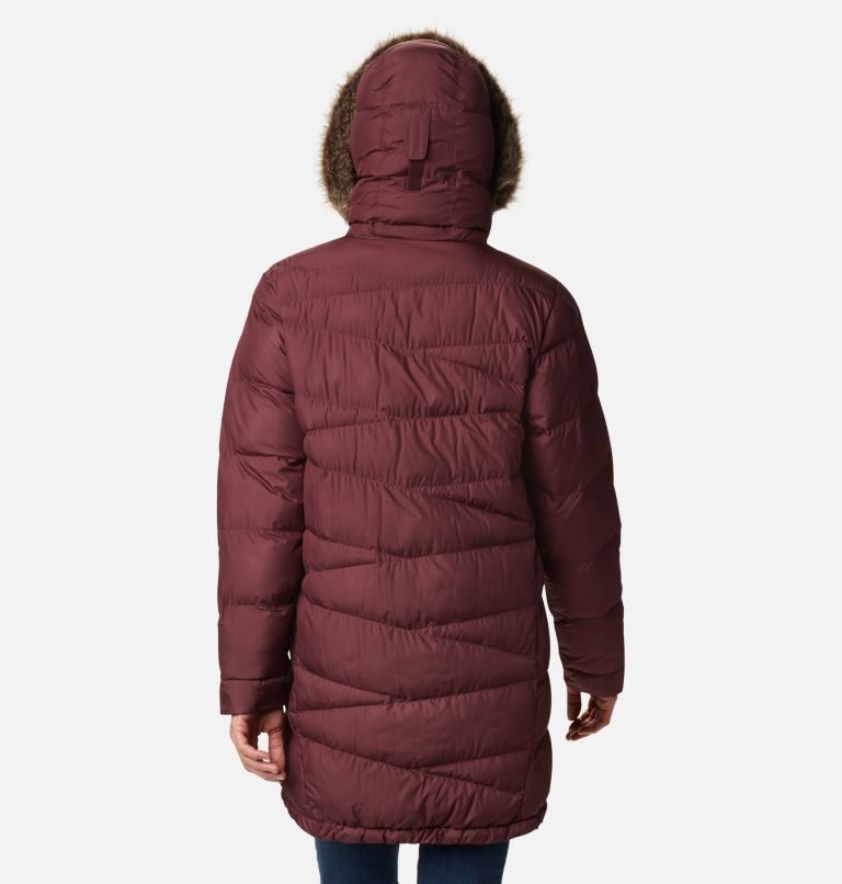 Women's Columbia Peak to Park Mid Insulated Jackets Burgundy | CA-Z4A0C