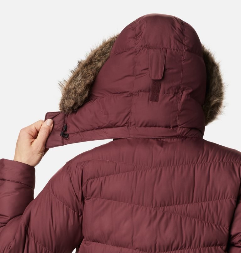 Women's Columbia Peak to Park Mid Insulated Jackets Burgundy | CA-Z4A0C