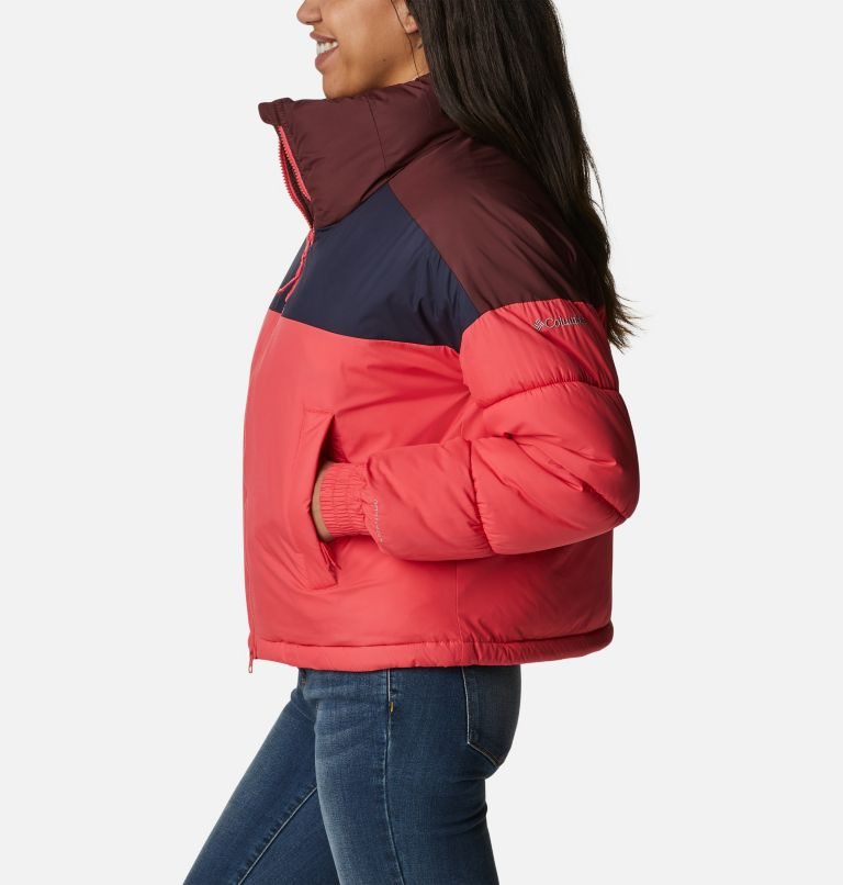 Women's Columbia Pike Lake Cropped Jackets Coral | CA-B0L56