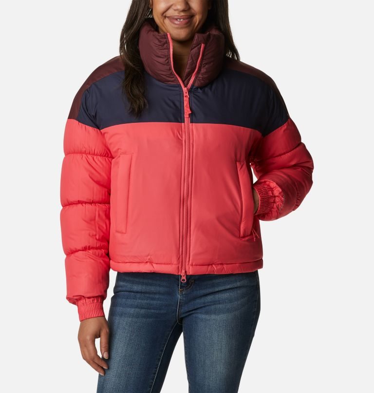 Women\'s Columbia Pike Lake Cropped Jackets Coral | CA-B0L56