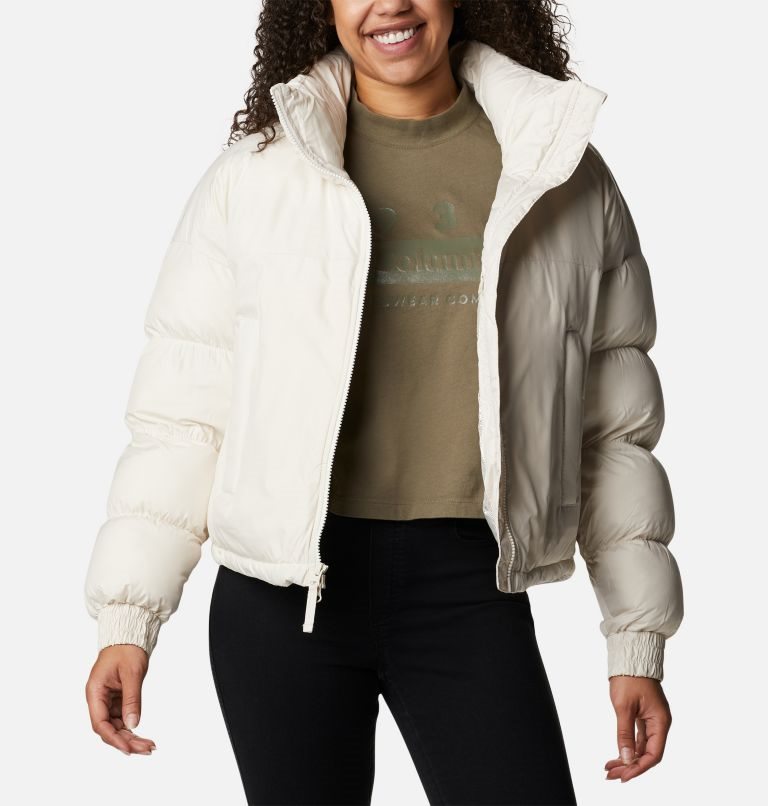 Women's Columbia Pike Lake Cropped Jackets Cream | CA-Q63C8