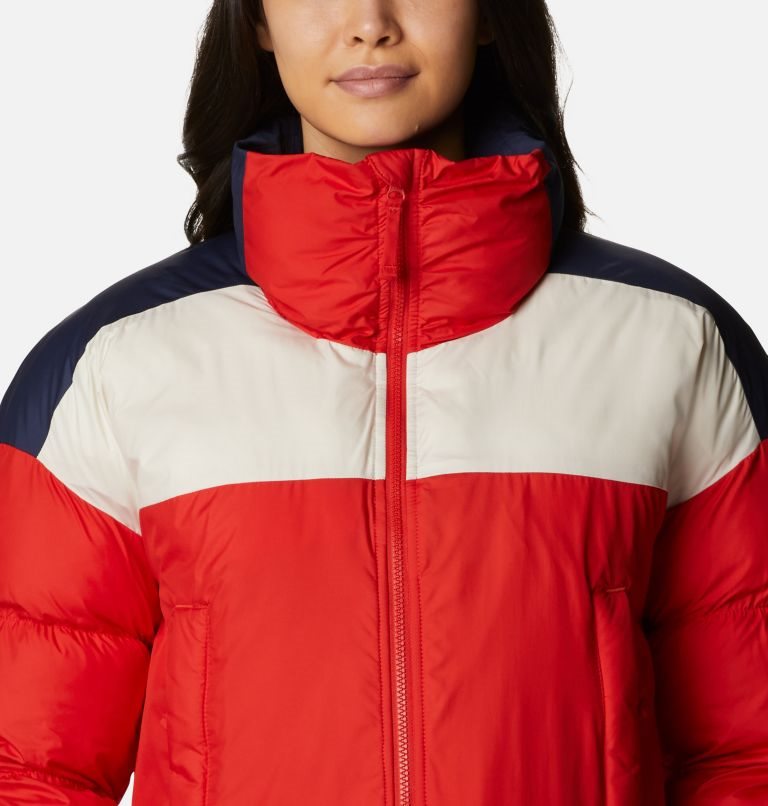 Women's Columbia Pike Lake Cropped Jackets Red | CA-Q65CA