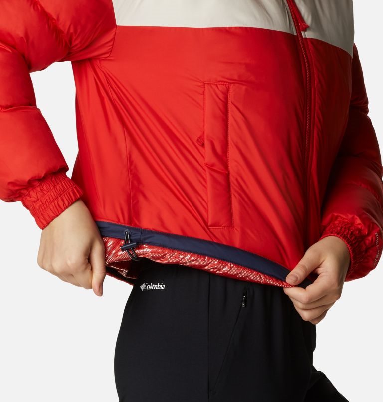 Women's Columbia Pike Lake Cropped Jackets Red | CA-Q65CA