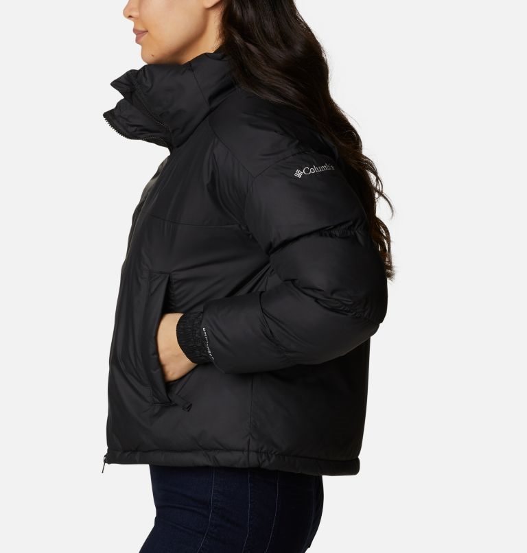 Women's Columbia Pike Lake Cropped Jackets Black | CA-SA6C0