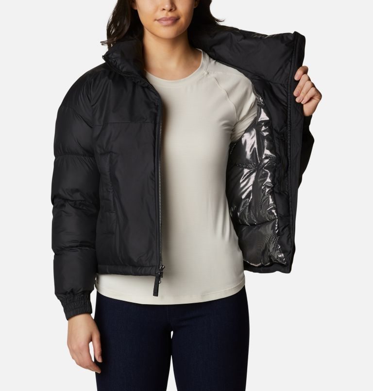 Women's Columbia Pike Lake Cropped Jackets Black | CA-SA6C0