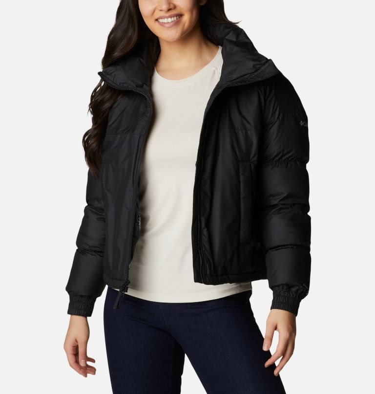 Women's Columbia Pike Lake Cropped Jackets Black | CA-SA6C0