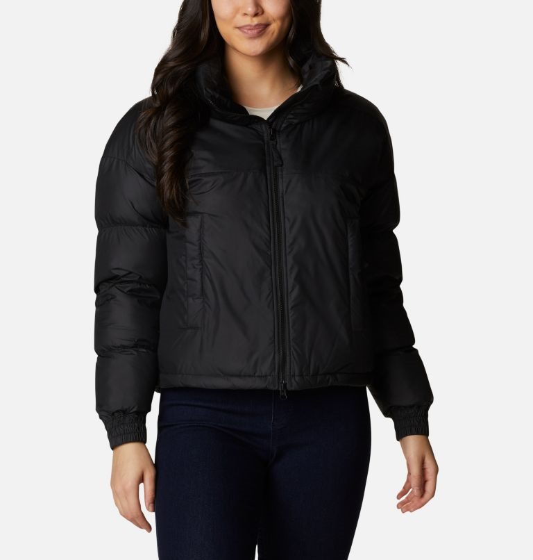 Women\'s Columbia Pike Lake Cropped Jackets Black | CA-SA6C0