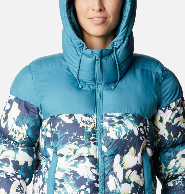 Women's Columbia Pike Lake II Insulated Jackets Turquoise / Flower | CA-HC650