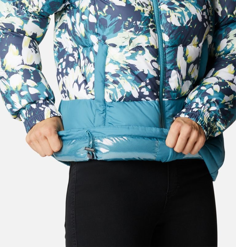 Women's Columbia Pike Lake II Insulated Jackets Turquoise / Flower | CA-HC650