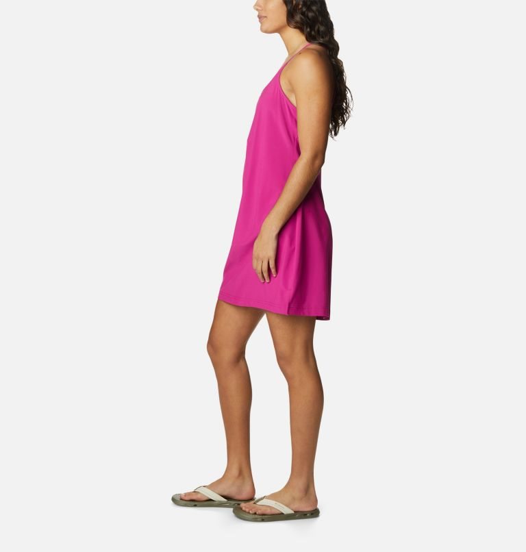 Women's Columbia Pleasant Creek Stretch Dress Fuchsia | CA-J5638