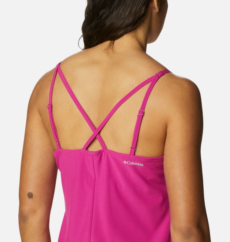 Women's Columbia Pleasant Creek Stretch Dress Fuchsia | CA-J5638