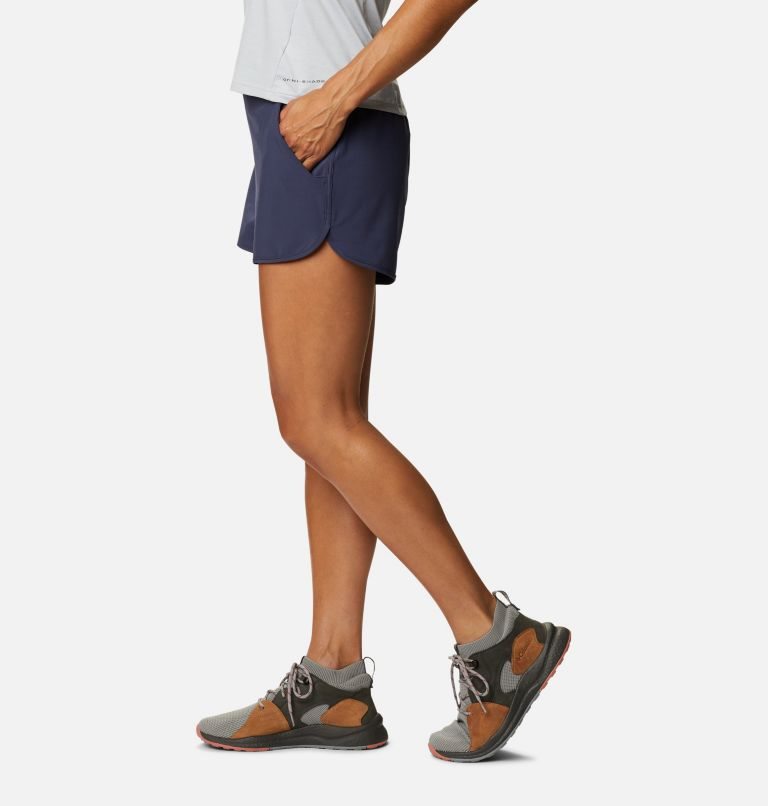 Women's Columbia Pleasant Creek Stretch Shorts Navy | CA-N1A06