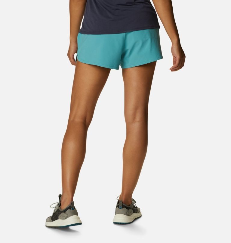 Women's Columbia Pleasant Creek Stretch Shorts Turquoise | CA-U064A