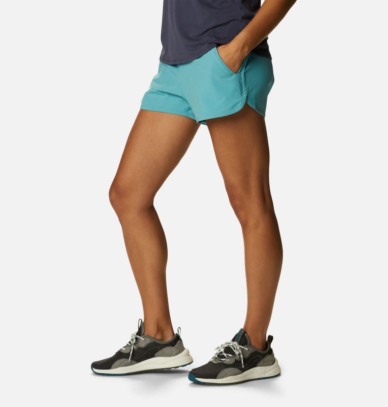 Women's Columbia Pleasant Creek Stretch Shorts Turquoise | CA-U064A