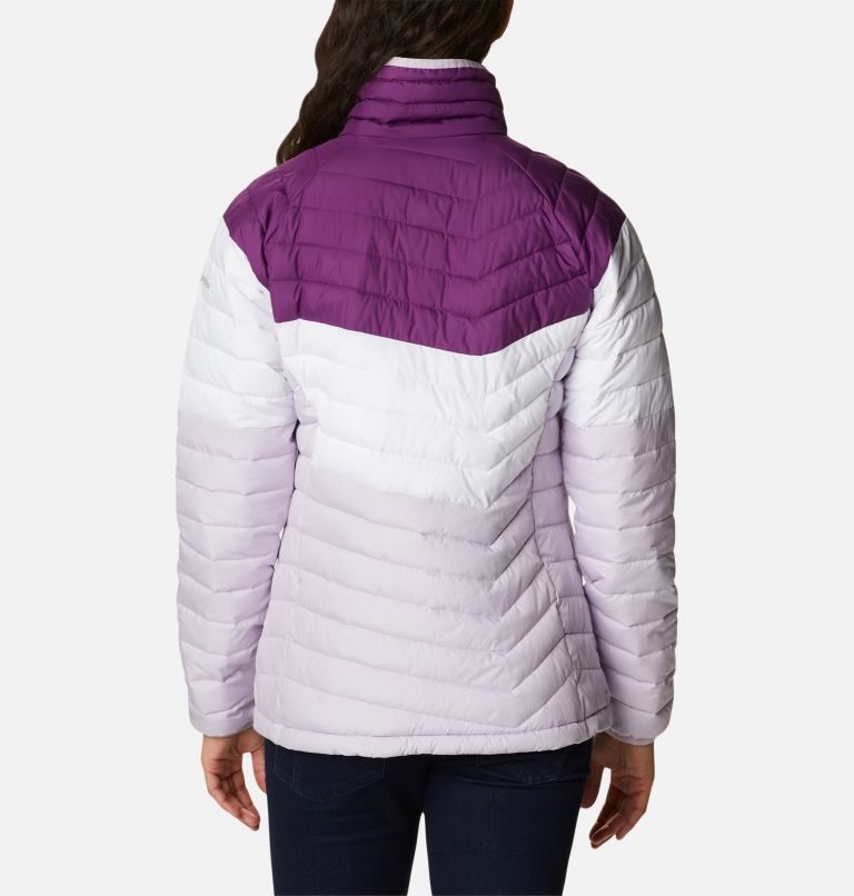 Women's Columbia Powder Lite Blocked Jackets Purple | CA-A1A84