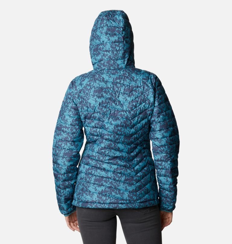 Women's Columbia Powder Lite Hooded Jackets Turquoise | CA-B853C