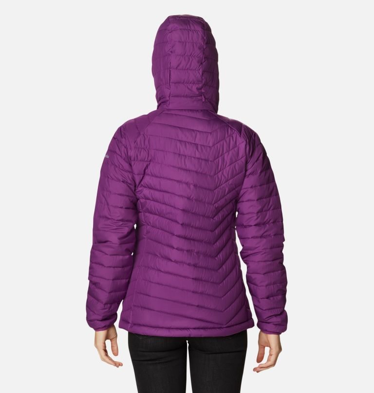 Women's Columbia Powder Lite Hooded Jackets Purple | CA-Q810L