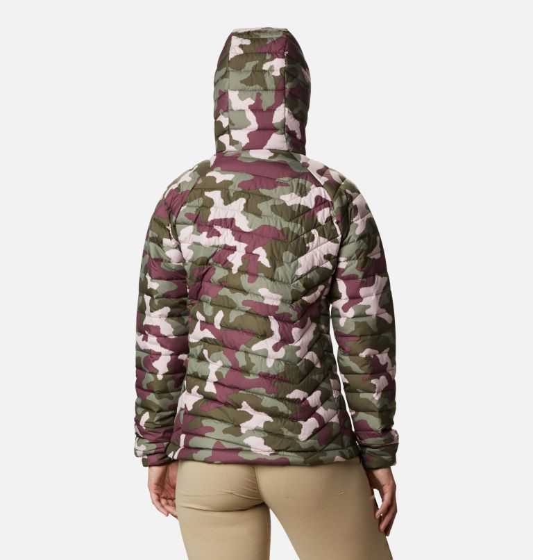 Women's Columbia Powder Lite Hooded Jackets Camo | CA-RA0L6